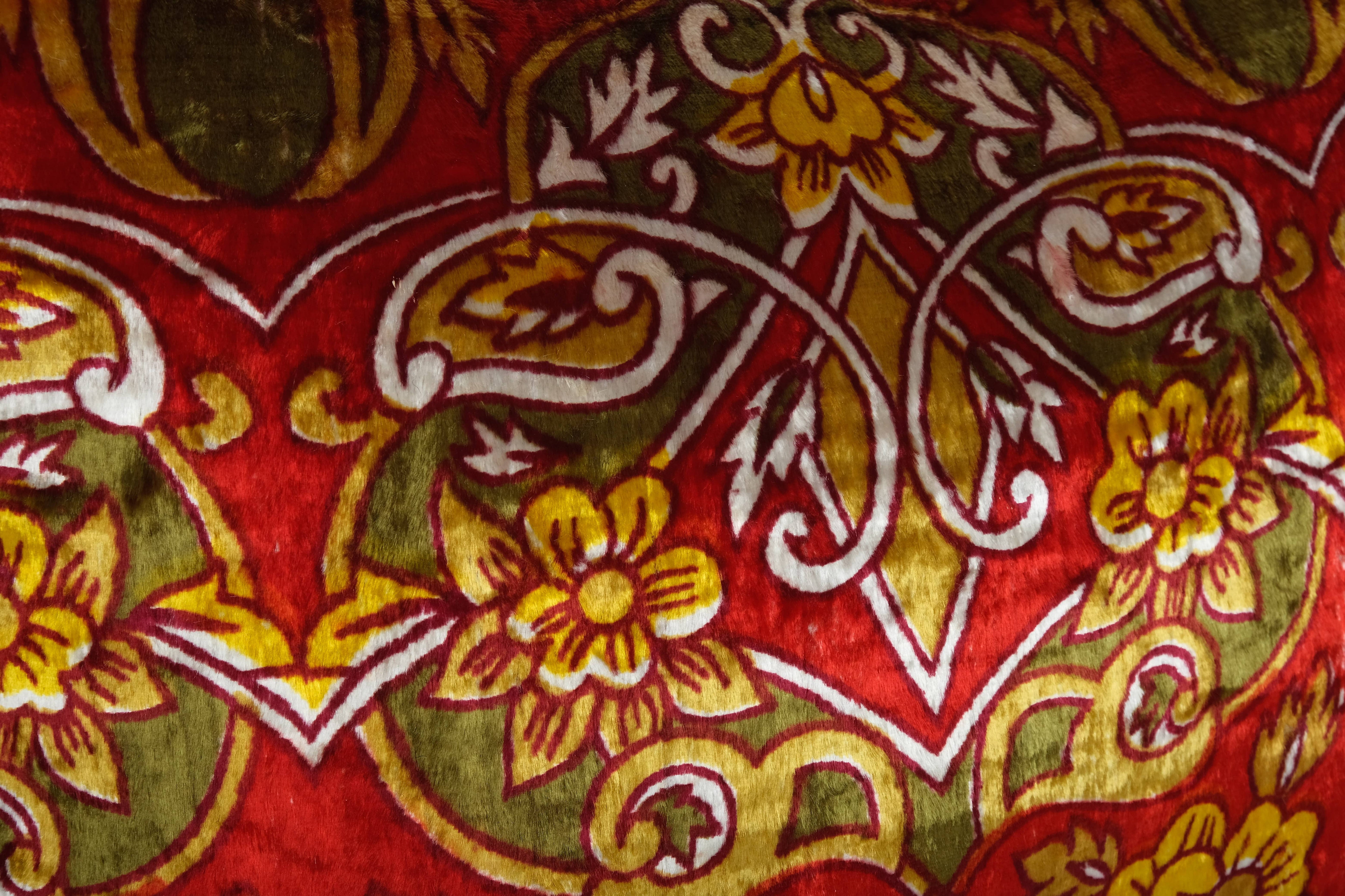 Silk Ikat Velvet Pillow Cover Set of 2 | 18'' x 22''