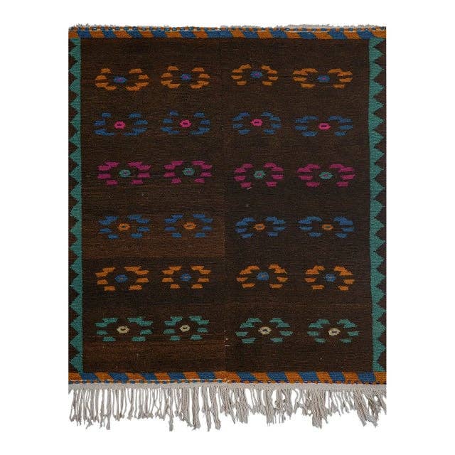 Vintage Turkish Shaggy Tulu Rug 45'' x 54''