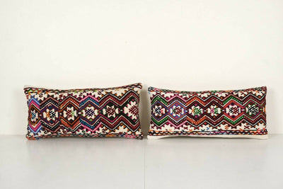 Kilim Pillow Cover Set of 2 | 12'' x 24''