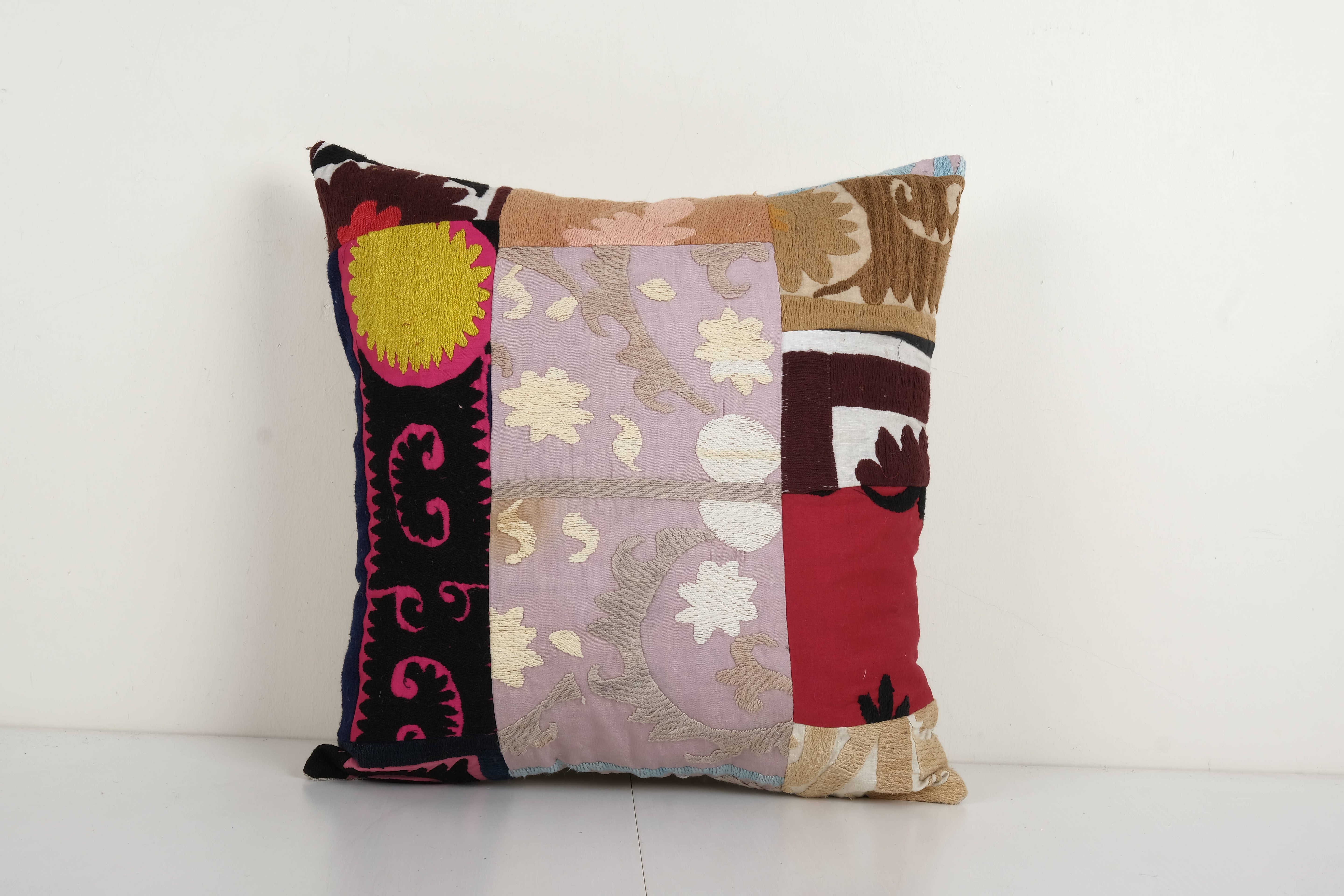 Suzani Patchwork Pillow Cover | 18'' x 18''