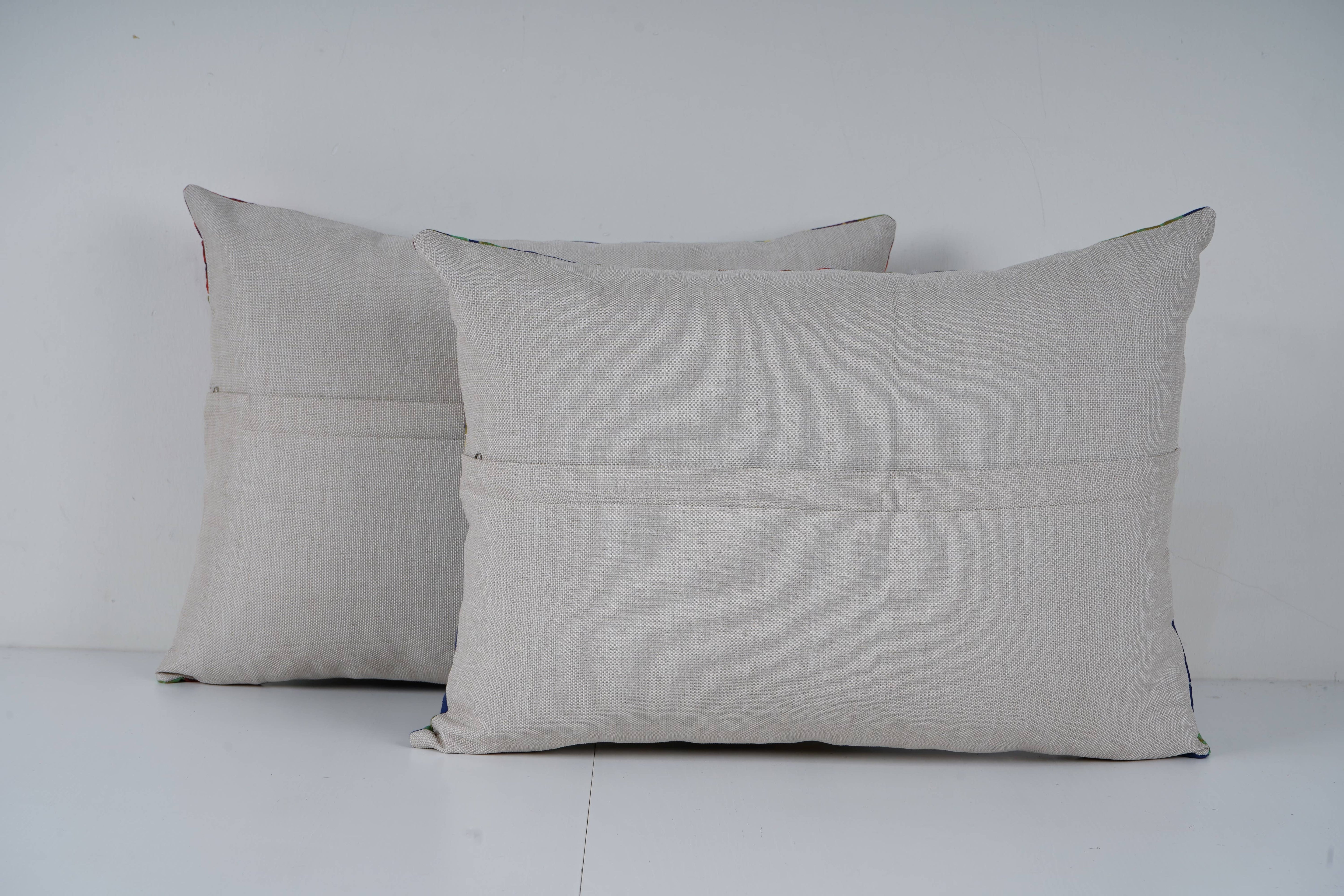Uzbek Roller Printed Pillow Cover Set of 2 | 16'' x 22''