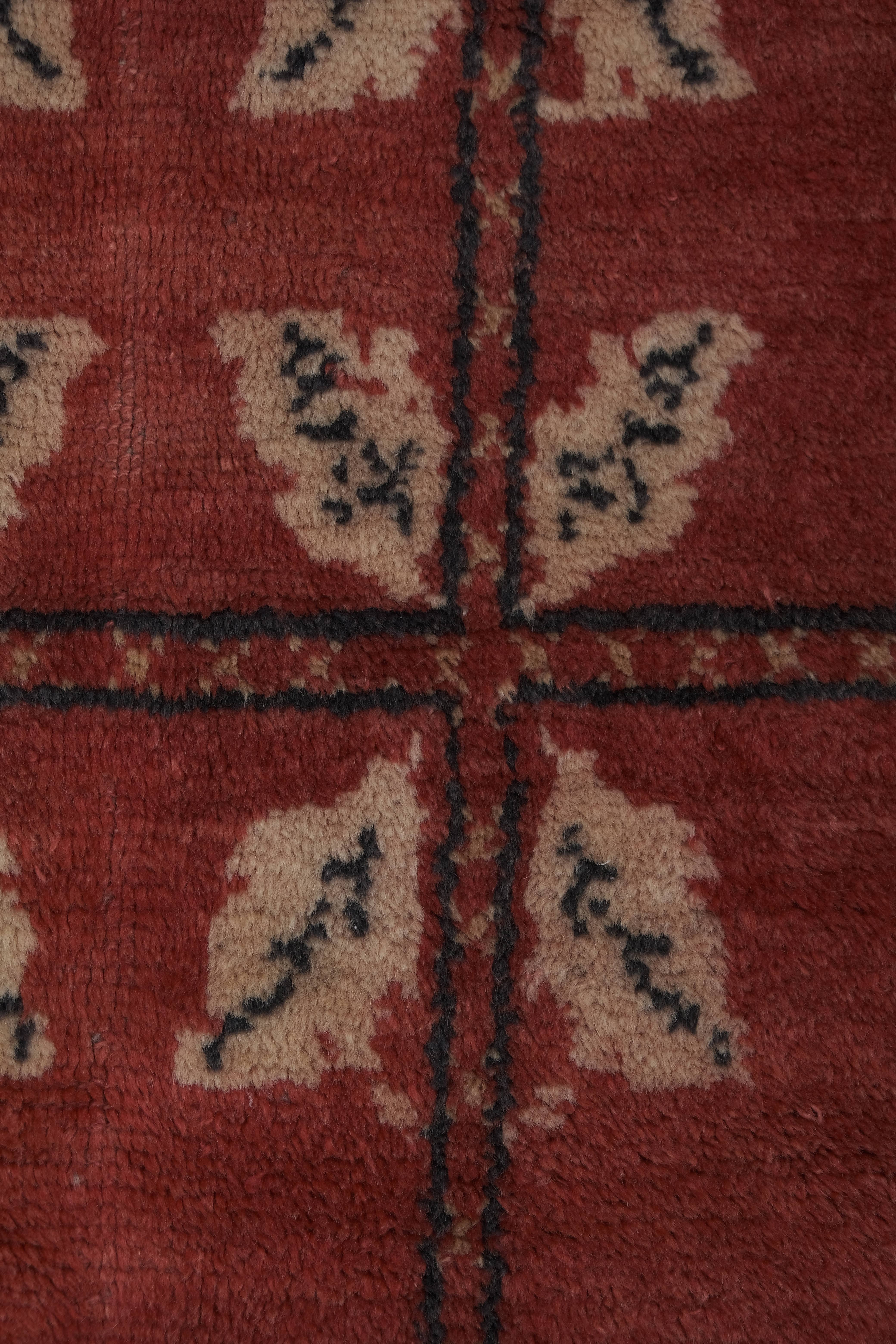 Vintage Turkish Kars Oushak Rug 4'8'' x 6'9''