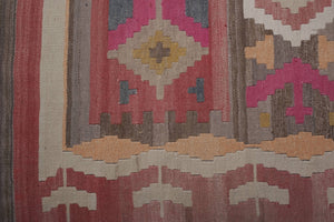 Vintage Turkish Kilim Runner 2'6'' x 21'1''