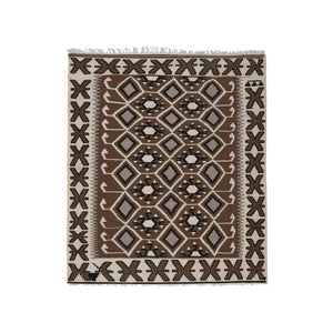 Vintage Turkish Kilim Rug 46'' x 55''