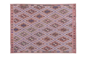 Vintage Turkish Kilim Rug 5'7'' x 7'1''