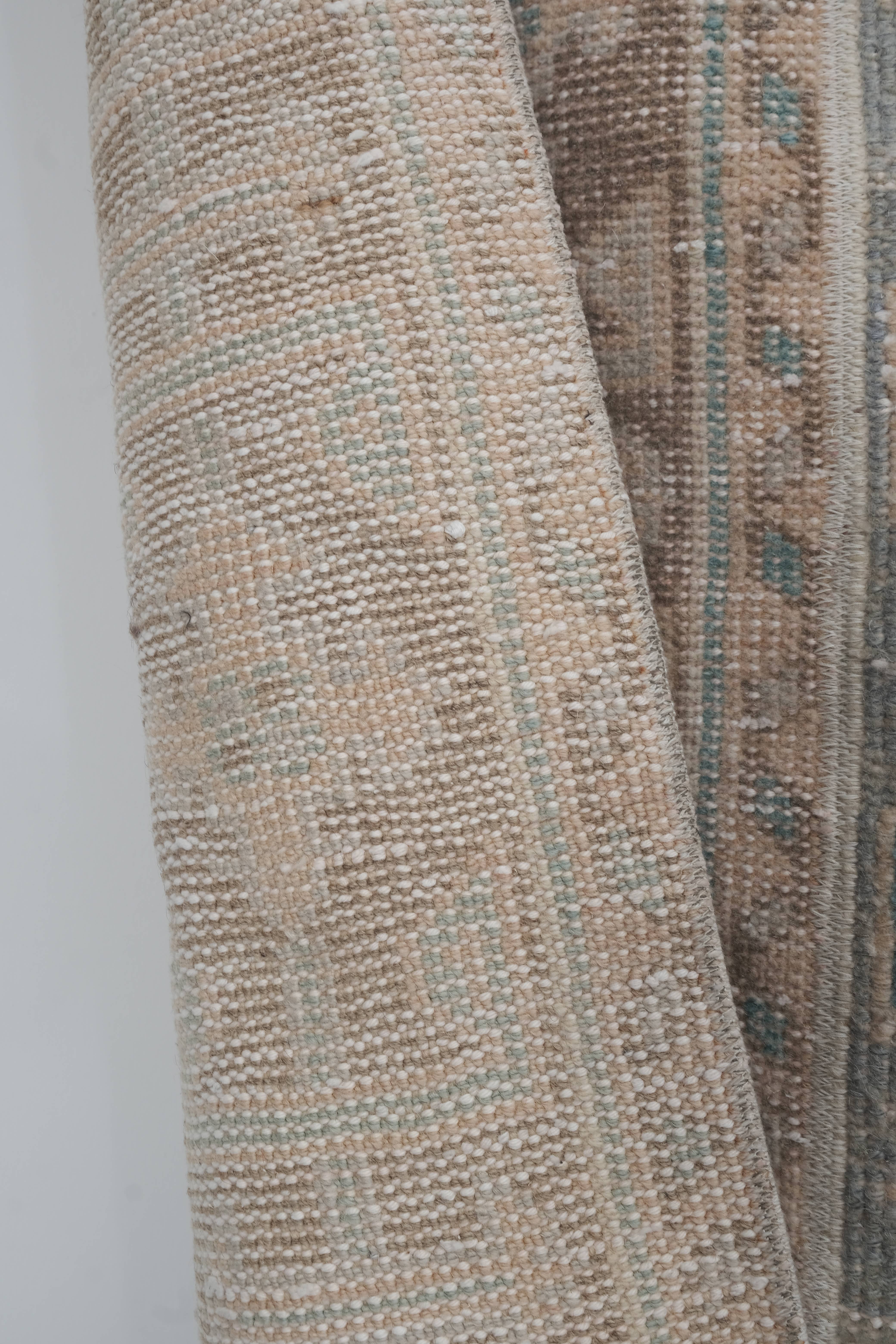 Vintage Turkish Anatolian Oushak Runner 2'6'' x 9'9''