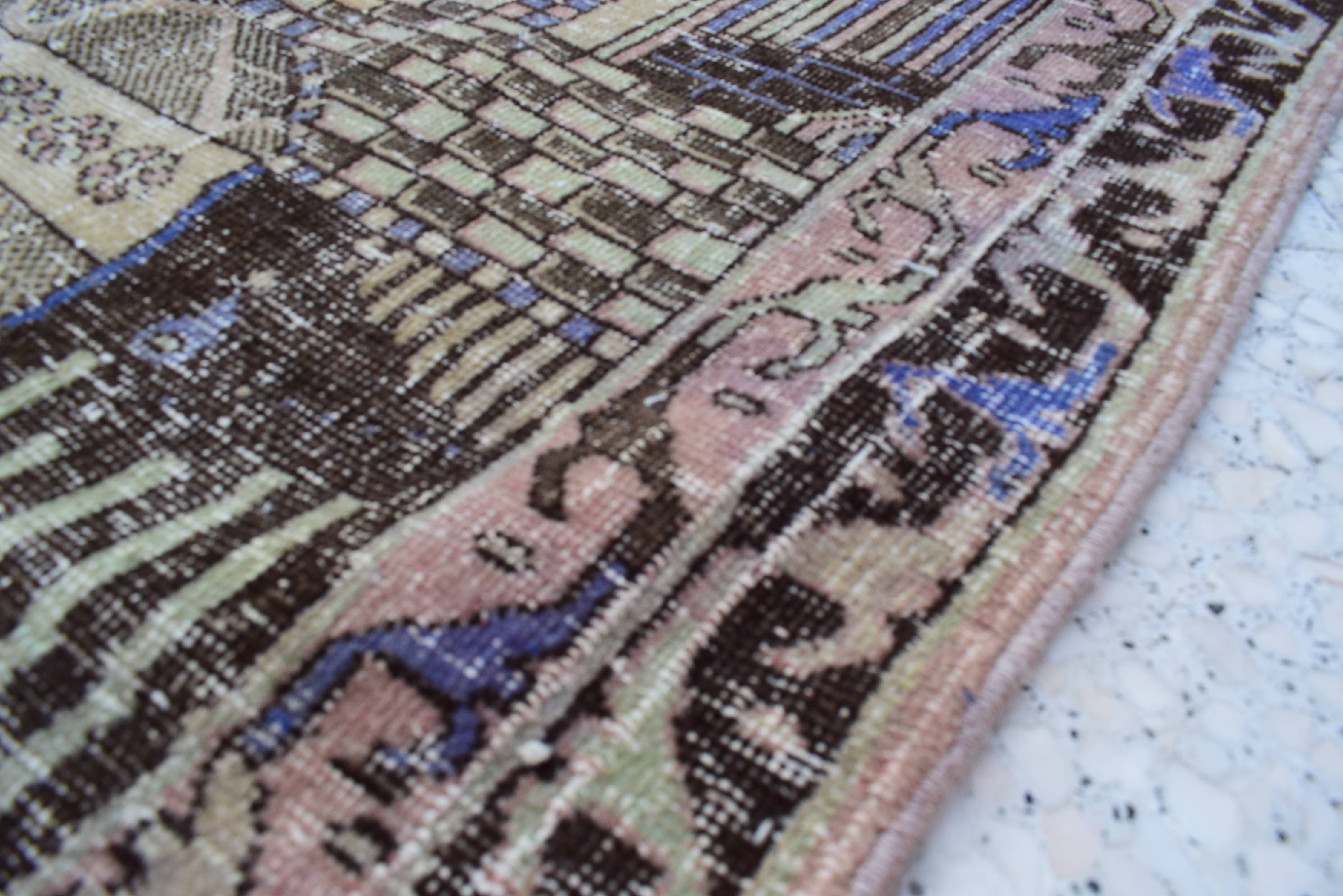 Vintage Turkish Rug 42'' x 59''