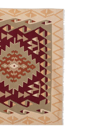 Vintage Kayseri Kilim Rug 4' x 7'5''
