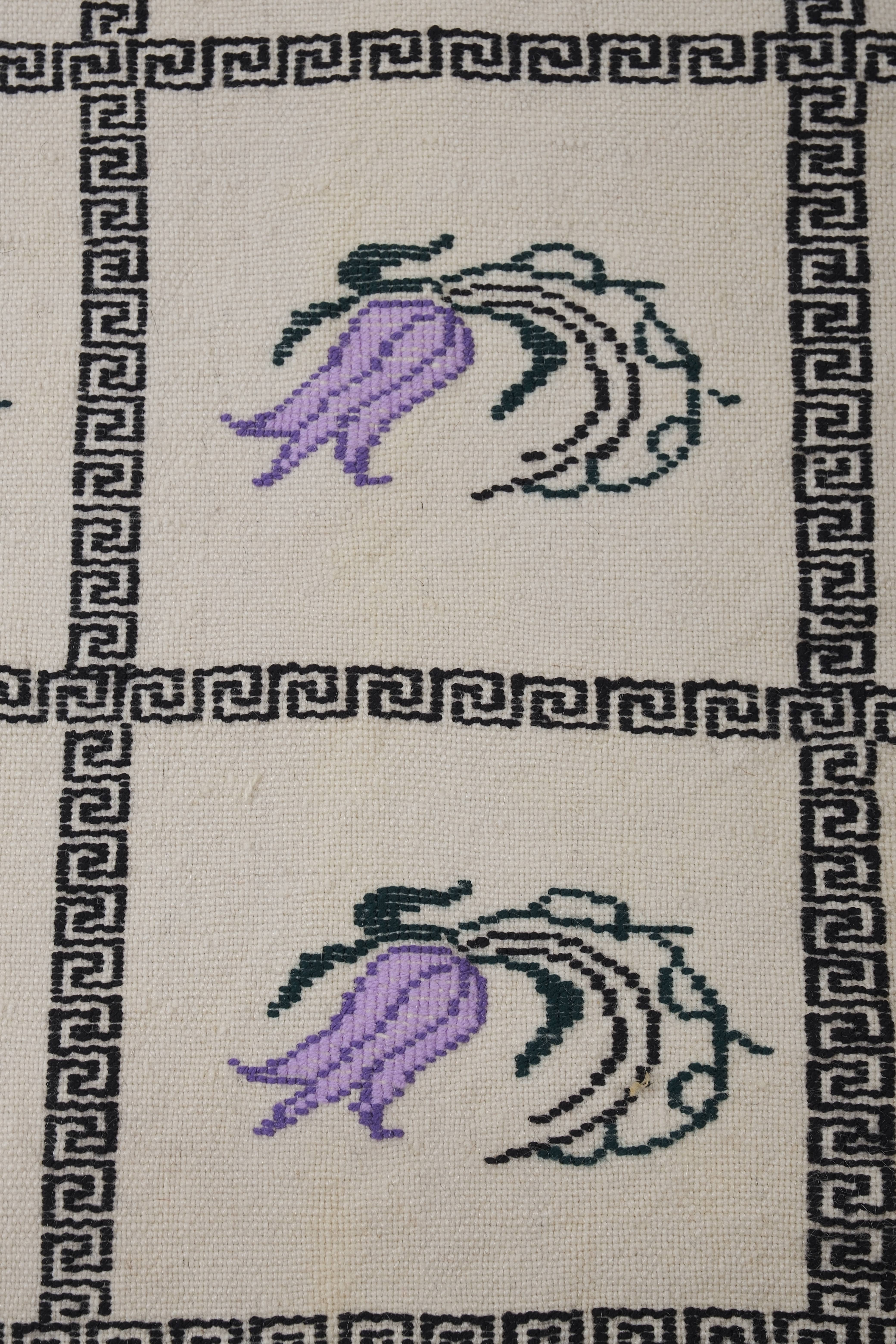 Vintage Turkish Kilim Rug 5'7'' x 8'2''