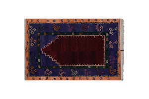 Vintage Turkish Shaggy Tulu Rug 40'' x 57''