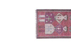 Vintage Turkish Rug 3'1'' x 8'6''