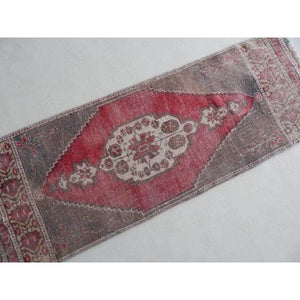 Vintage Turkish Rug 19'' x 54''