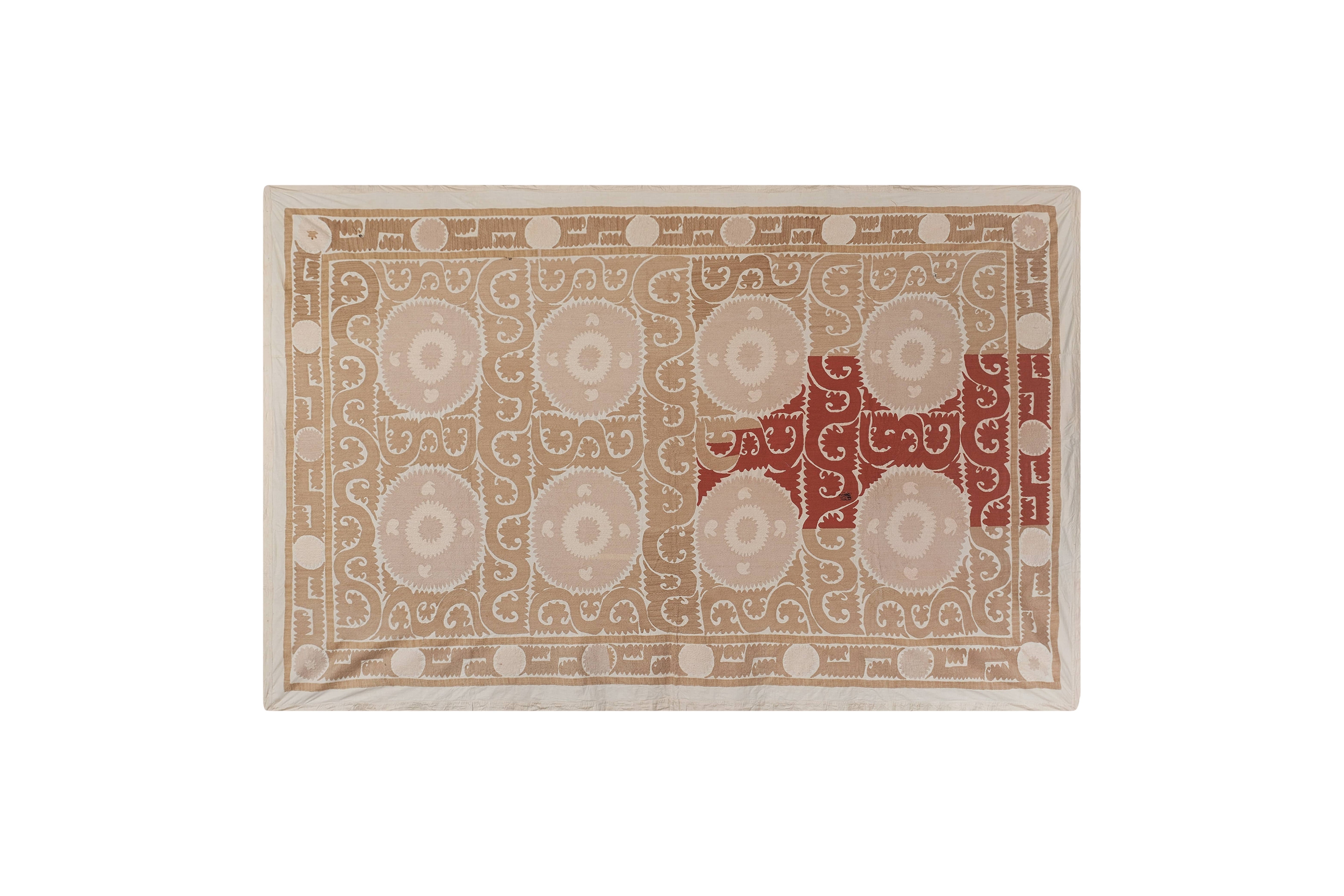Camel Suzani Wall Hanging & Bedspread | 7'7'' x 12'4''