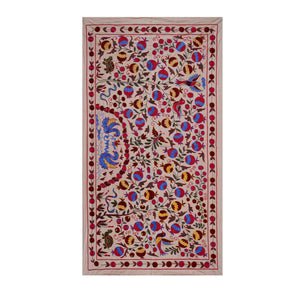 Bird Suzani Wall Hanging & Bedspread | 3'5'' x 6'1''