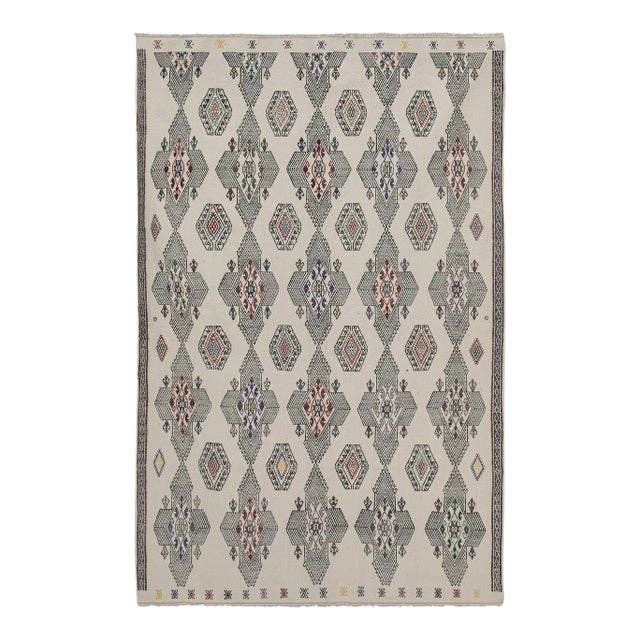 Vintage Turkish Kilim Rug 5'1'' x 7'4''
