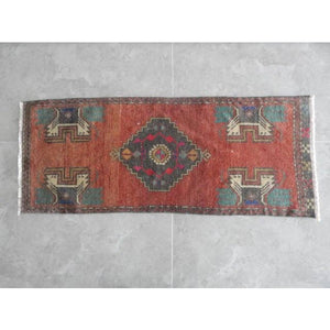 Vintage Kurdish Yastik Rug 19'' x 47''