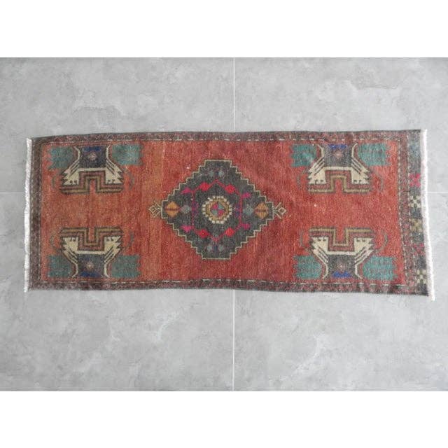 Vintage Kurdish Yastik Rug 19'' x 47''