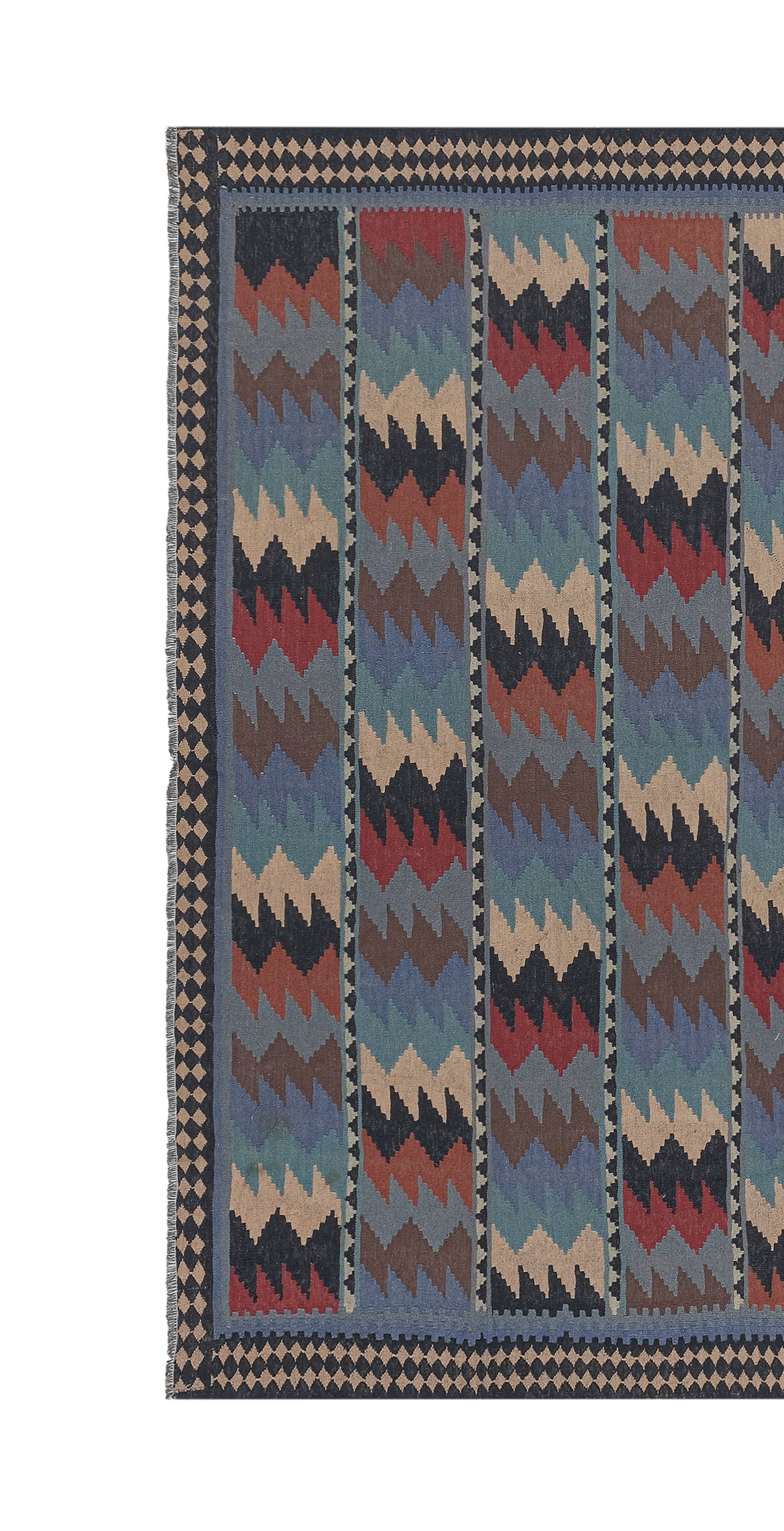 Vintage Turkish Kilim Rug 6'4'' x 6'4''