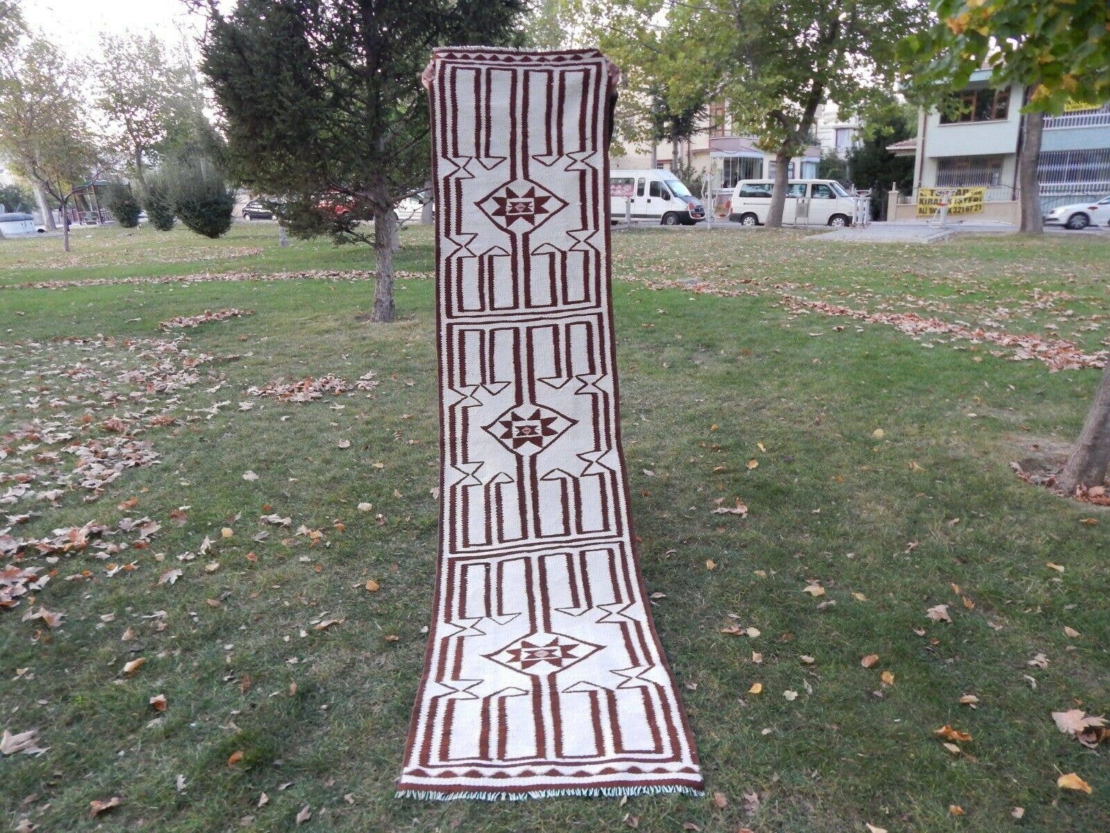 Vintage Herki Kilim Runner 2'7'' x 10'4''