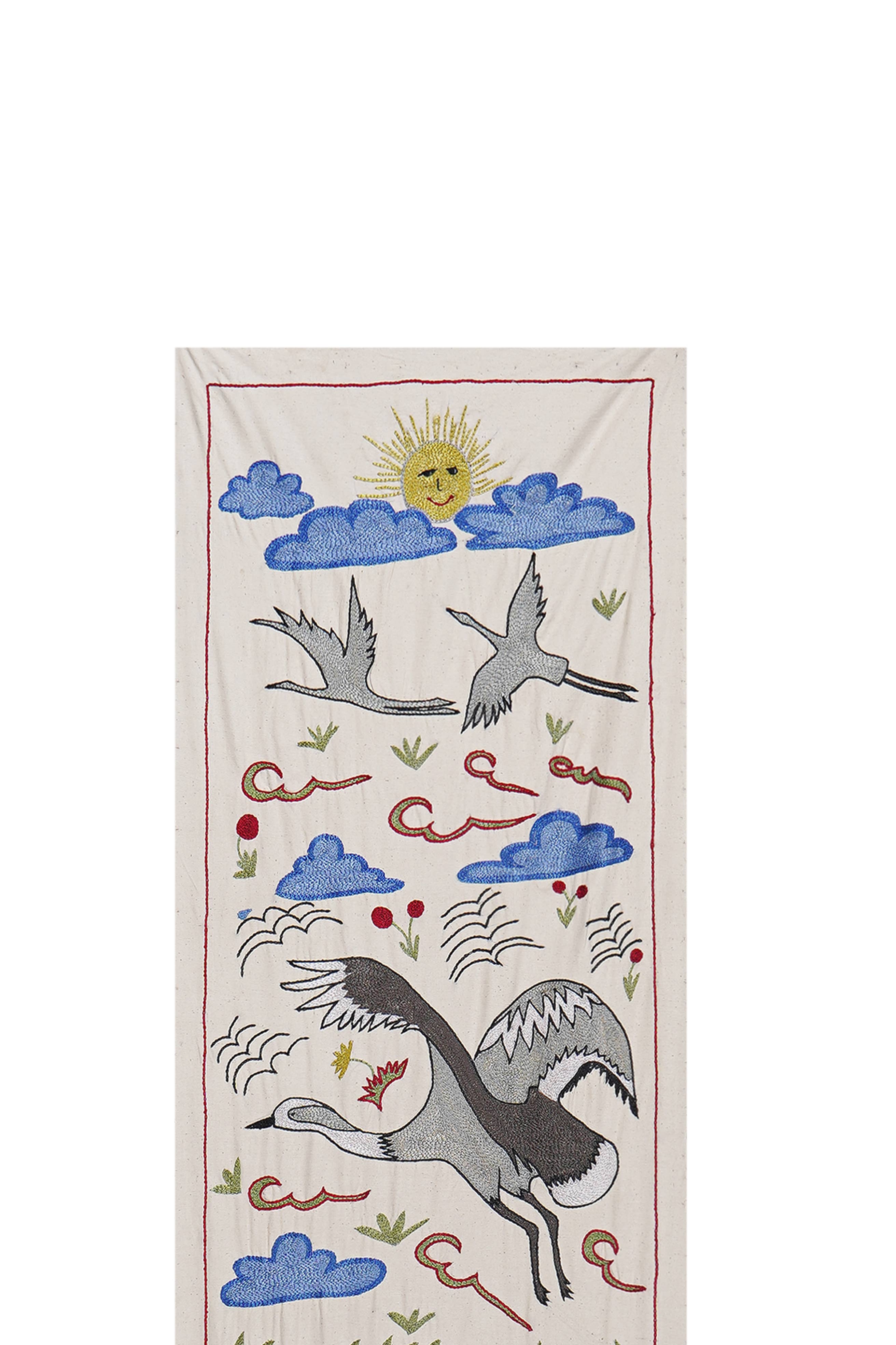Suzani Wall Hanging & Tablecloth | 20'' x 58''