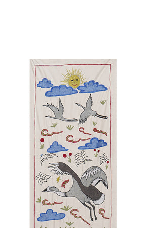 Suzani Wall Hanging & Tablecloth | 20'' x 58''
