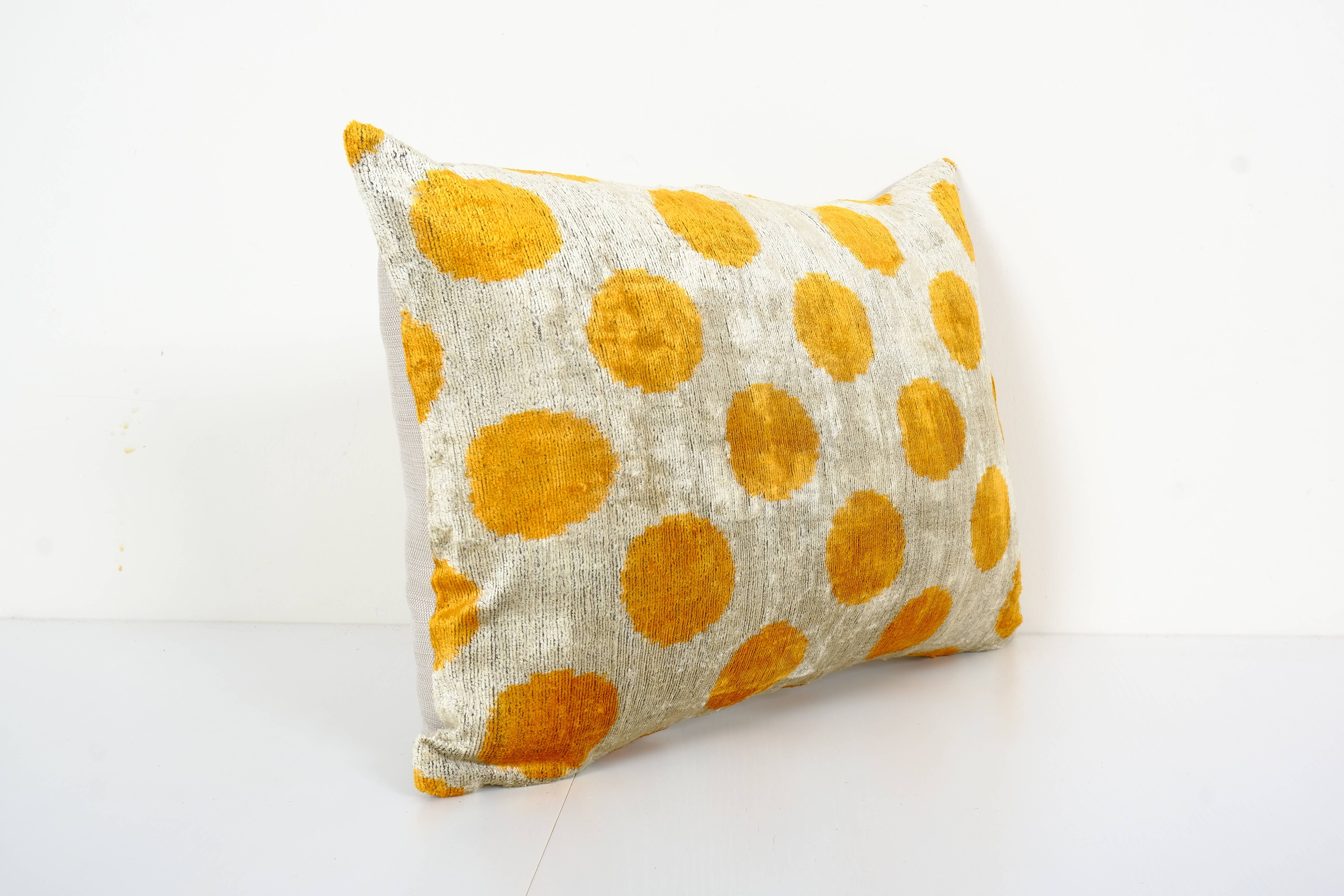Silk Ikat Velvet Pillow Cover | 16'' x 24''