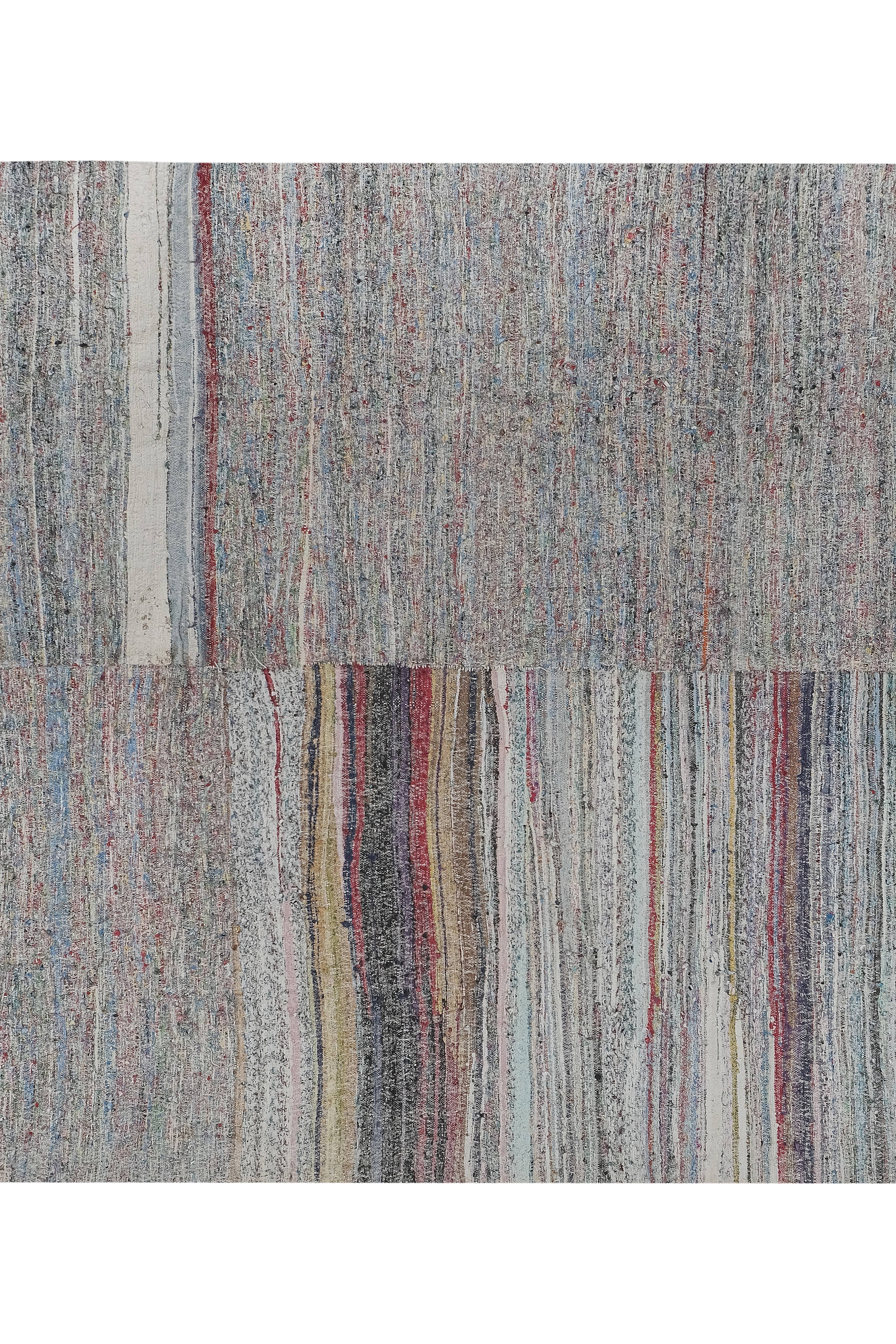 Vintage Turkish Kilim Rug 9'2'' x 10'4''