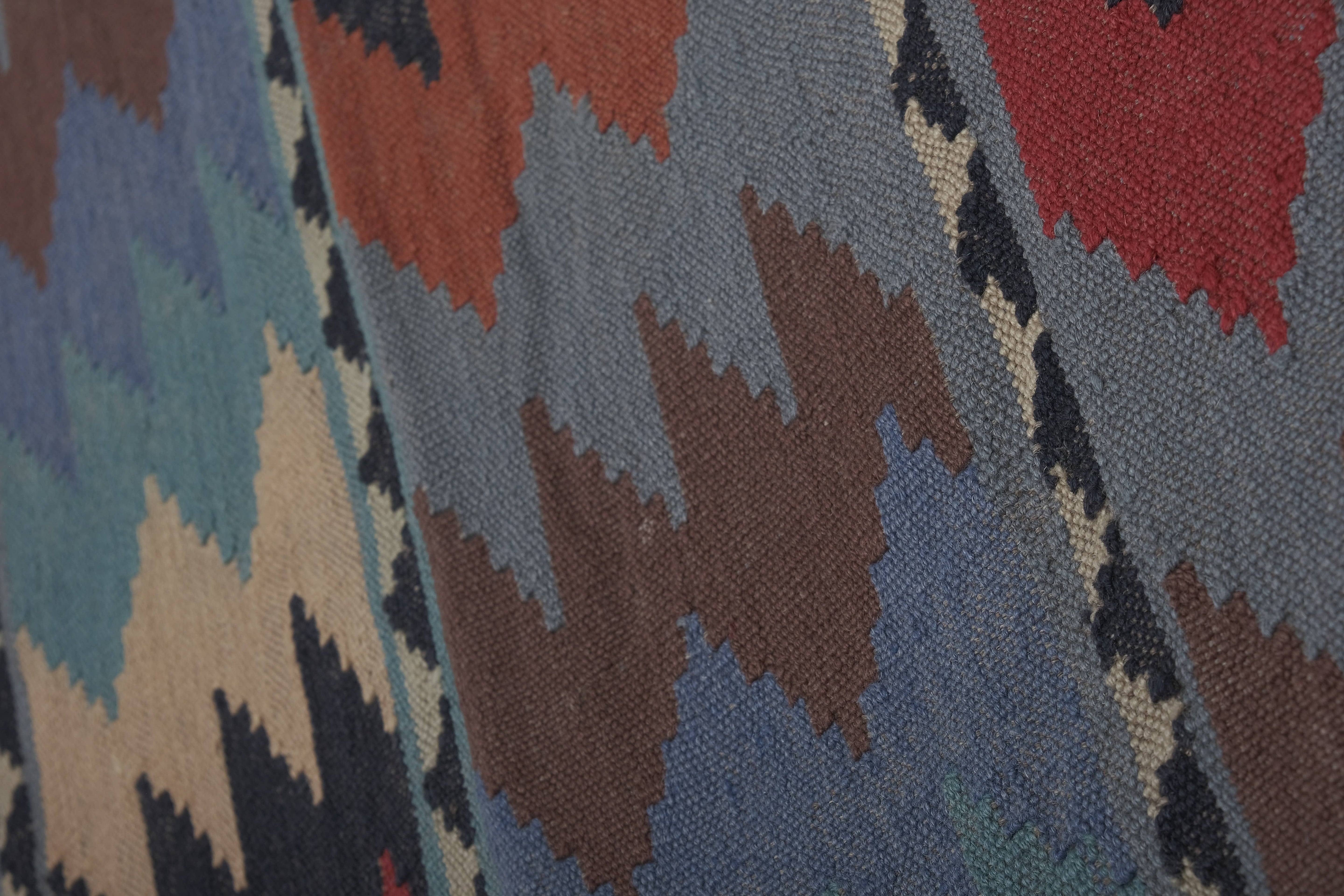 Vintage Turkish Kilim Rug 6'4'' x 6'4''