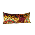 Silk Ikat Velvet Pillow Cover | 18'' x 40''