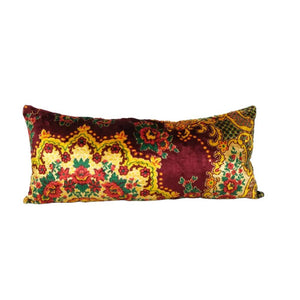 Silk Ikat Velvet Pillow Cover | 18'' x 40''