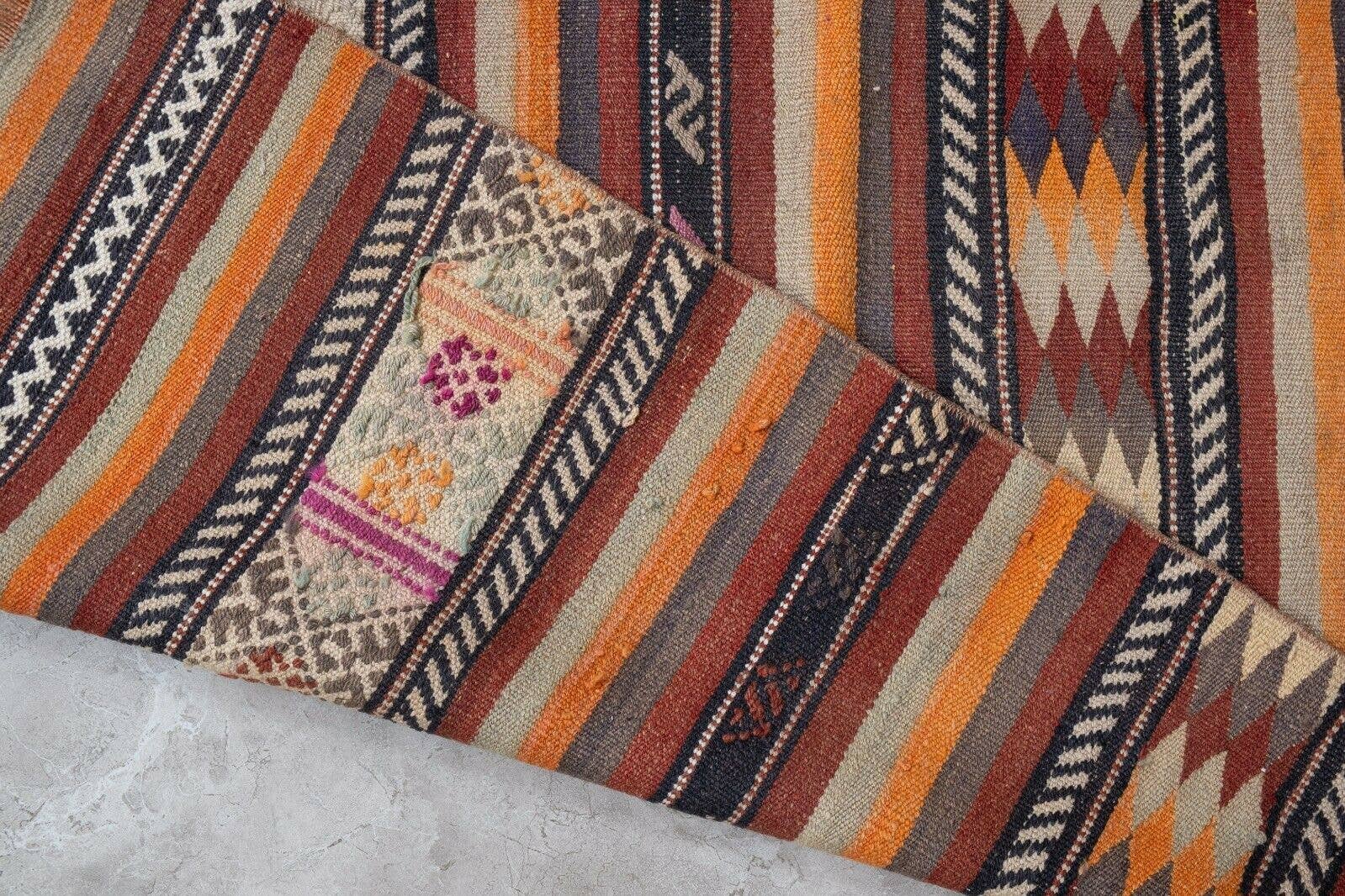 Vintage Turkish Kilim Runner 2'7'' x 16'10''