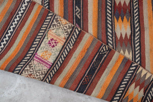 Vintage Turkish Kilim Runner 2'7'' x 16'10''