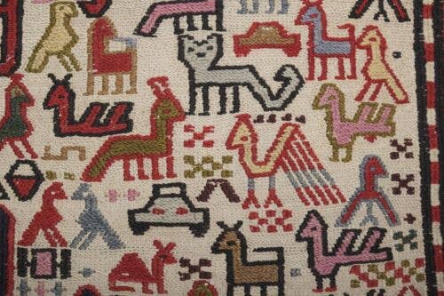 Vintage Turkish Soumac Rug 3'11'' x 6'3''