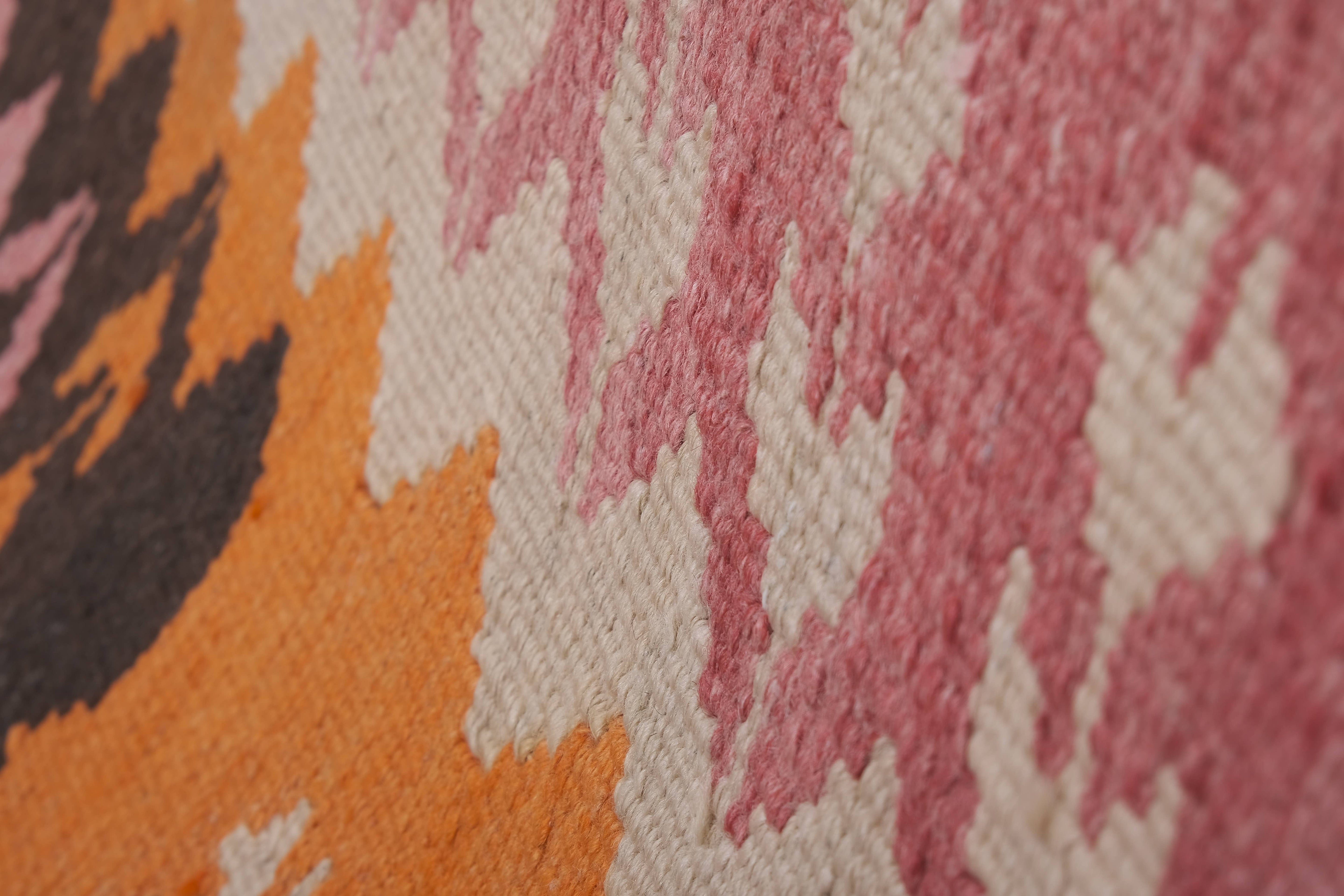 Vintage Kilim Runner 3'3'' x 15'
