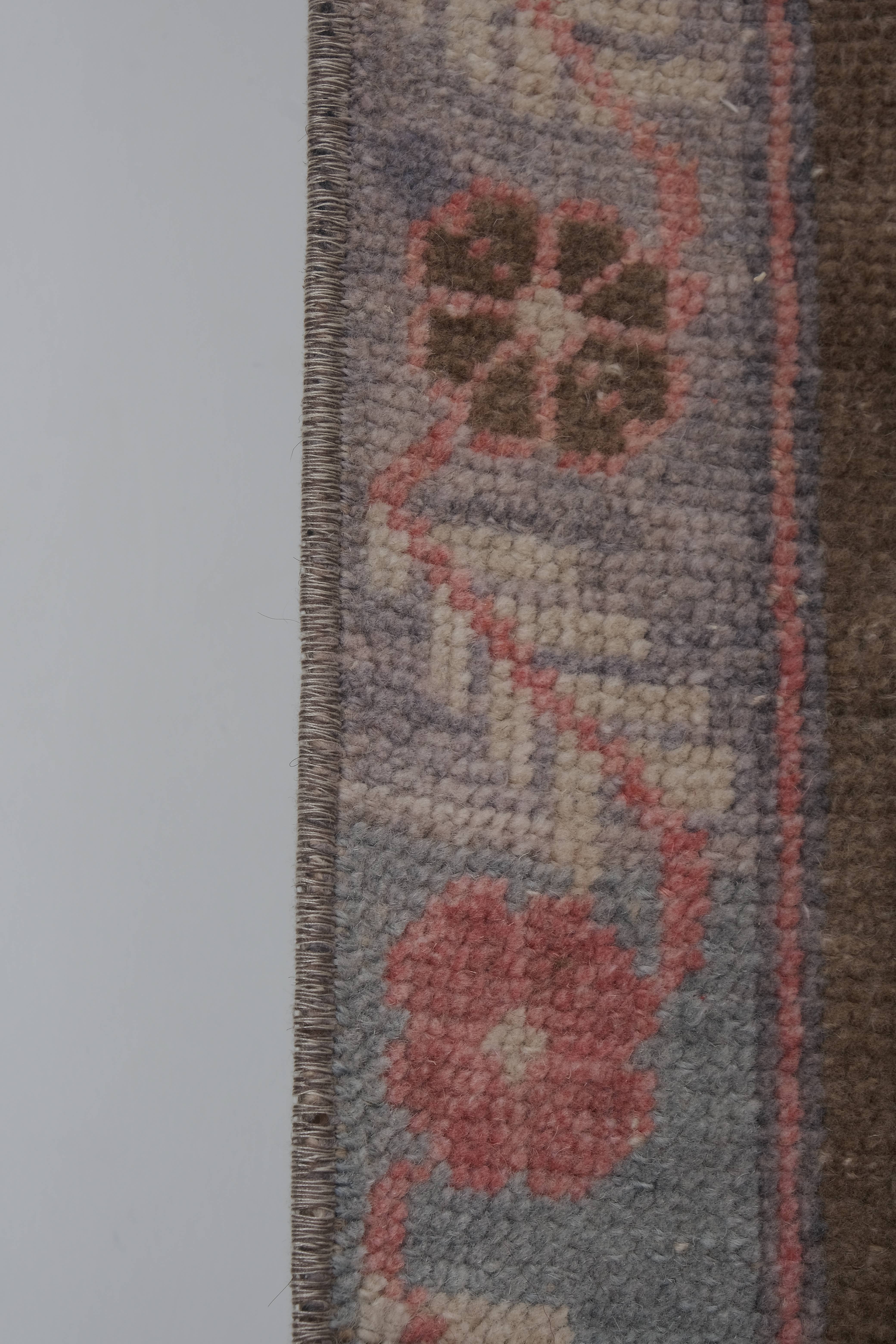 Vintage Turkish Karapinar Runner Rug 3'8'' x 8'11''