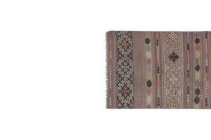 Vintage Turkish Kilim Runner 2'6'' x 10'8''
