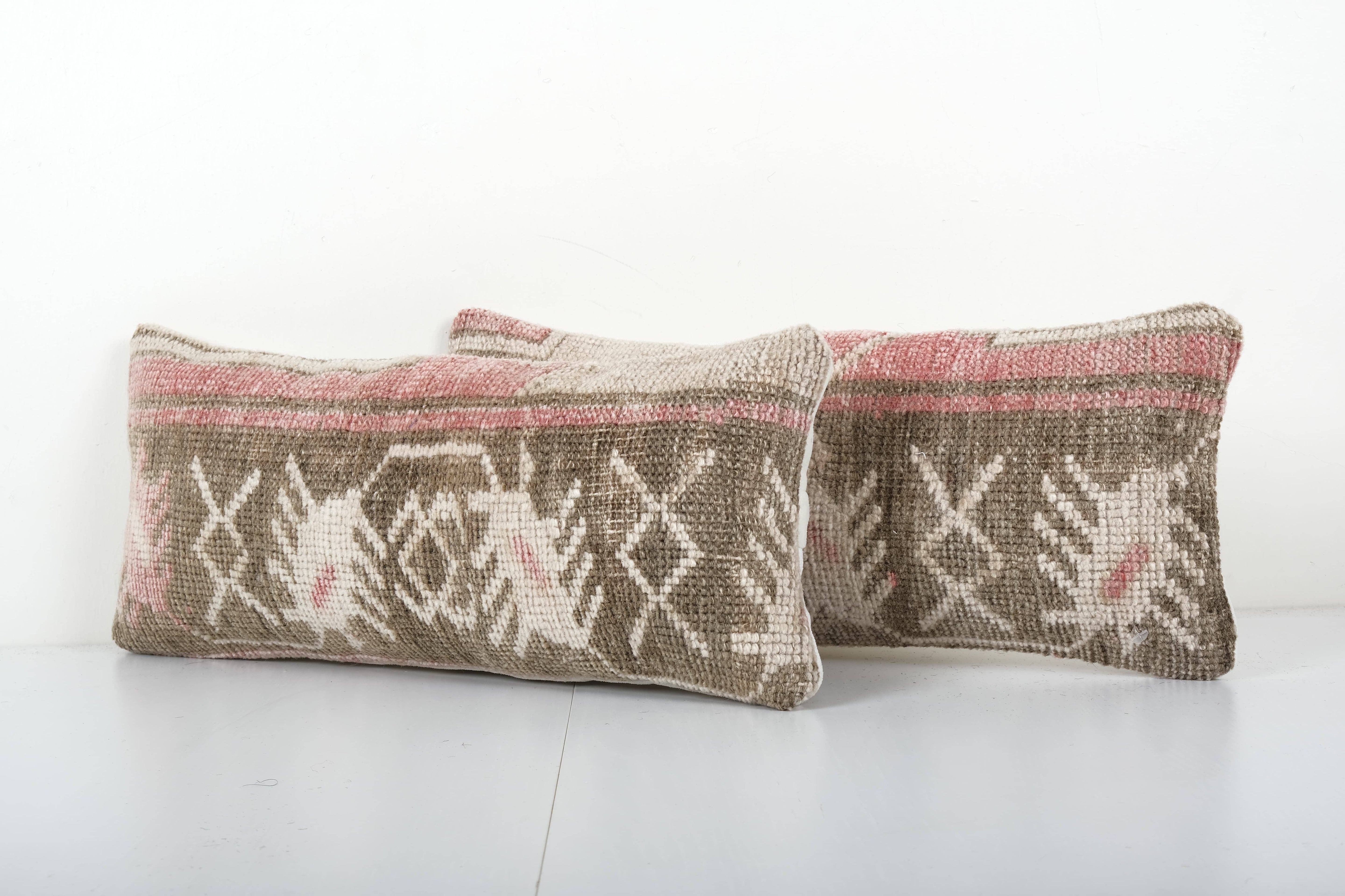Rug Pillow Cover Set of 2 | 10'' x 19''