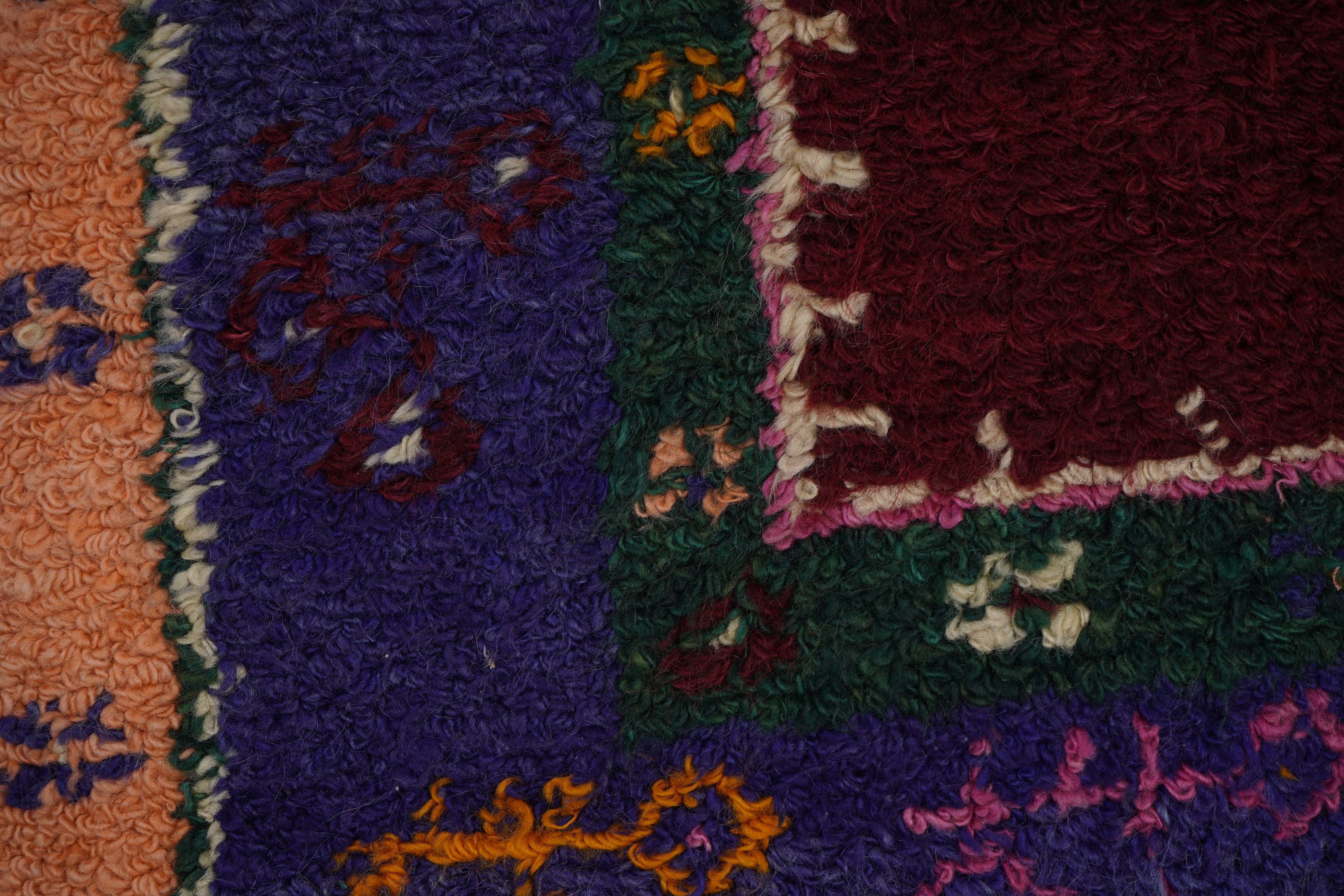 Vintage Turkish Shaggy Tulu Rug 40'' x 57''