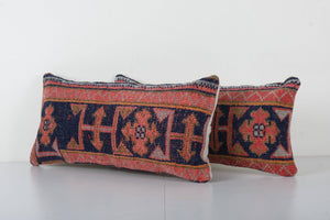 Rug Pillow Cover Set of 2 | 10'' x 24''