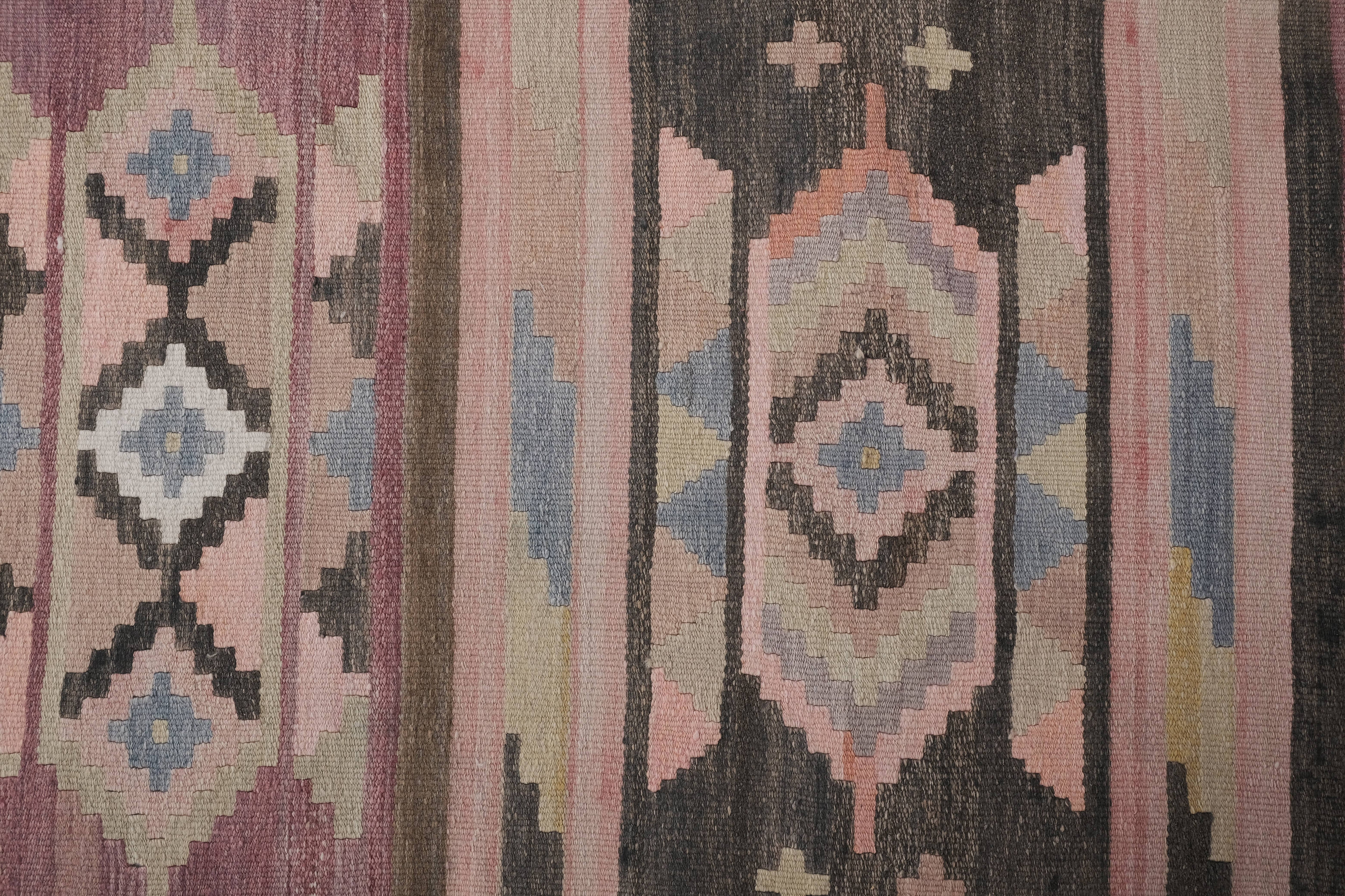 Vintage Turkish Kilim Runner 2'8'' x 24'8''