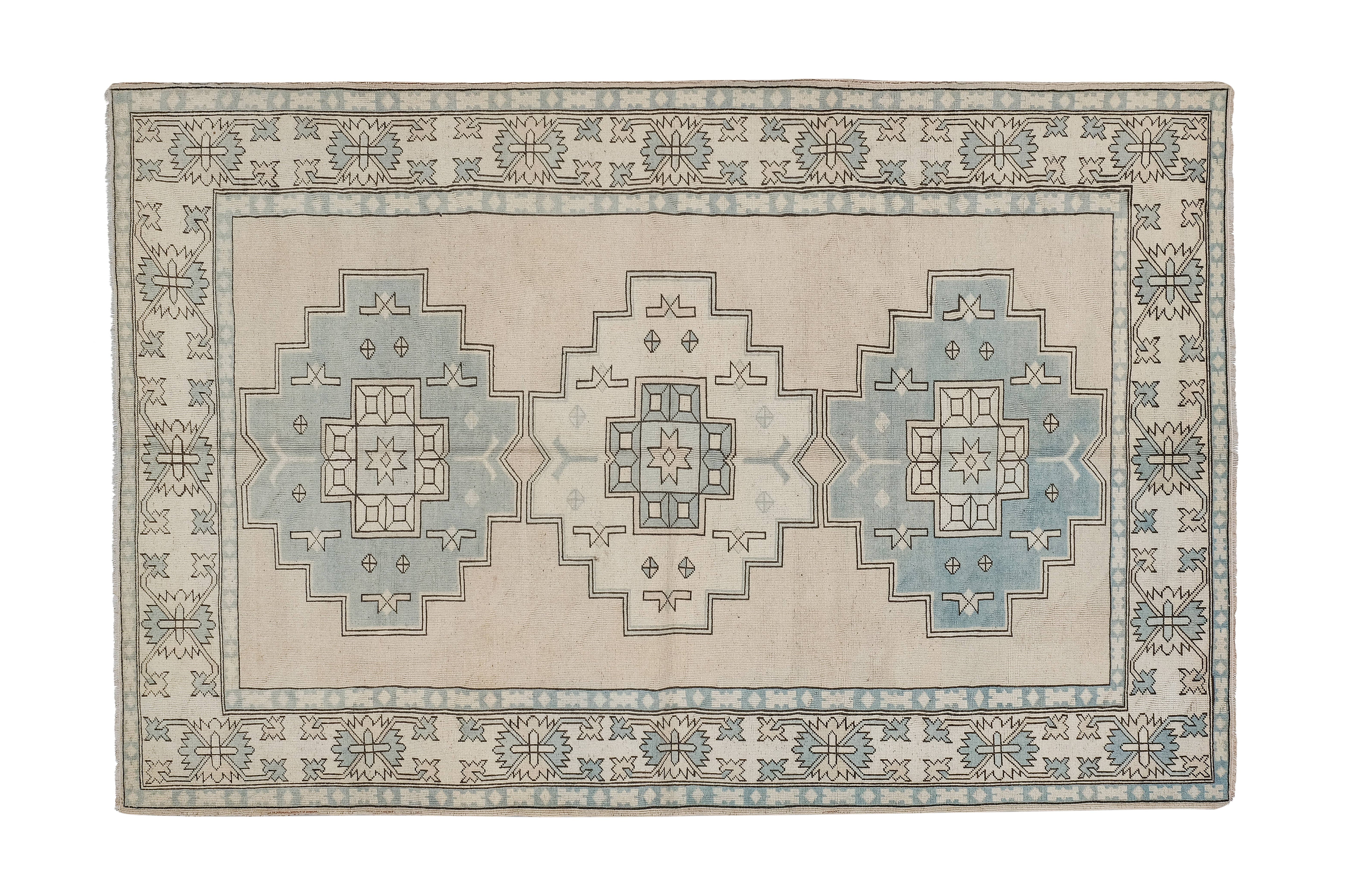 Vintage Turkish Anatolian Rug 6'11'' x 10'6''