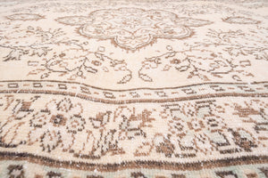 Vintage Turkish Kars Oushak Rug 6' x 9'8''