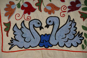 Bird Suzani Wall Hanging & Tablecloth | 18'' x 33''