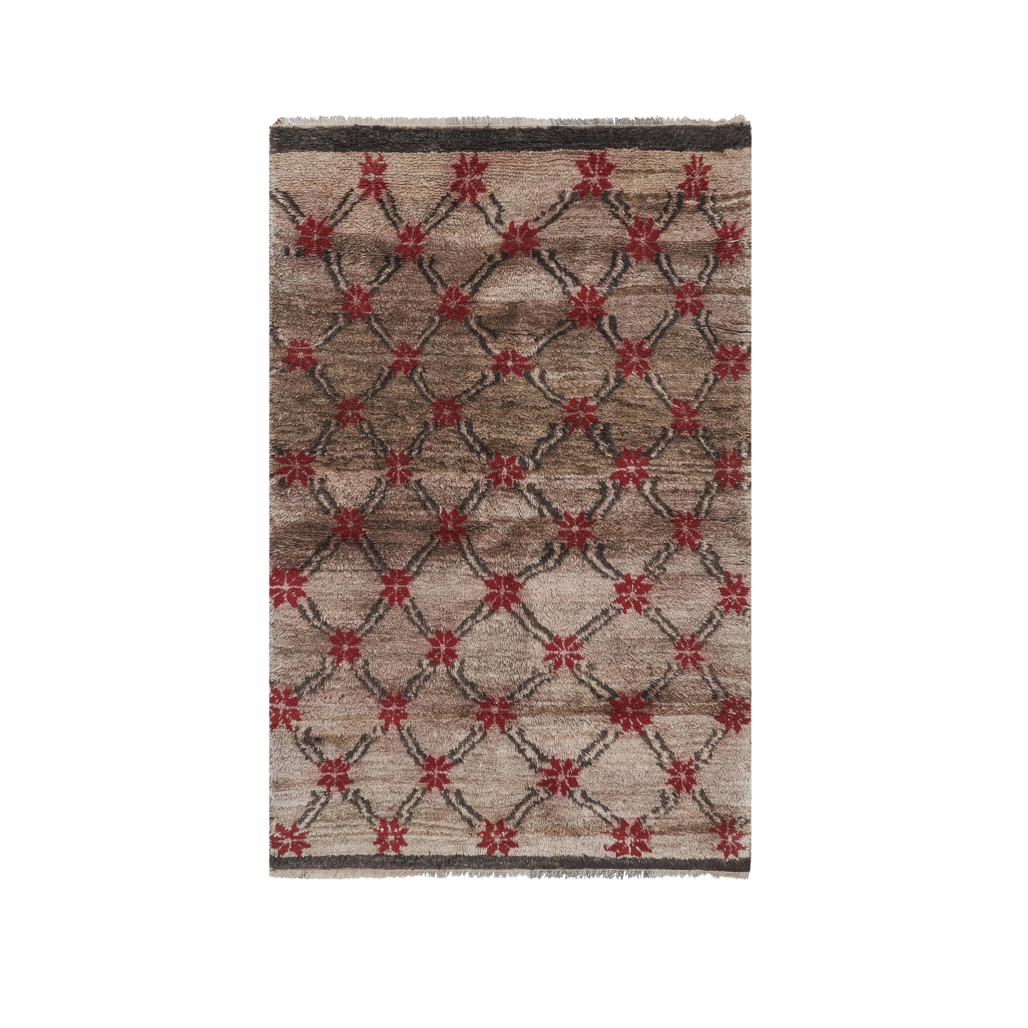Vintage Turkish Tulu Rug 4'2'' x 7'1''