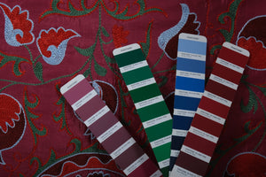 Silk Suzani Table Runner | 3'1'' x 6'5''