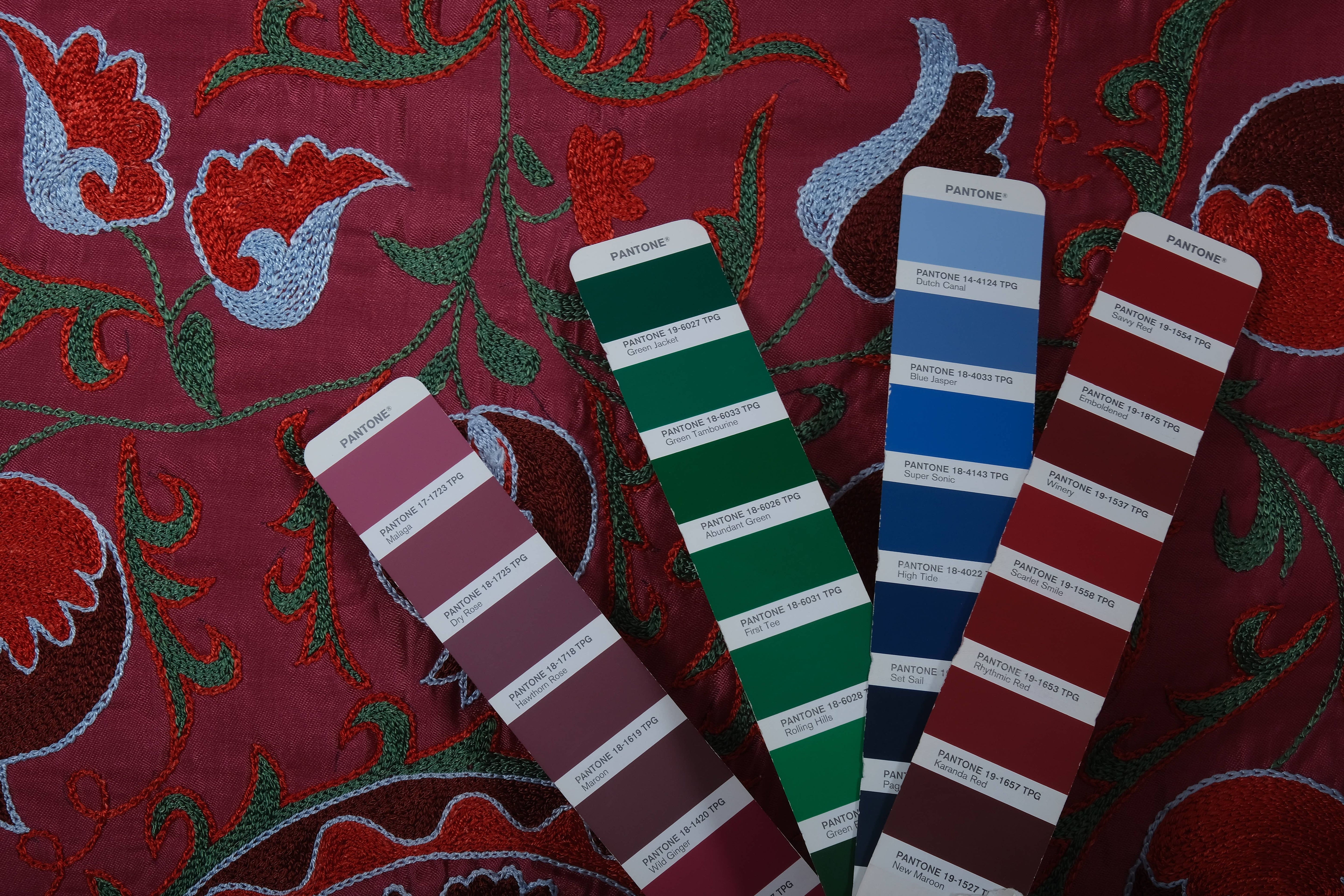 Silk Suzani Table Runner | 3'1'' x 6'5''