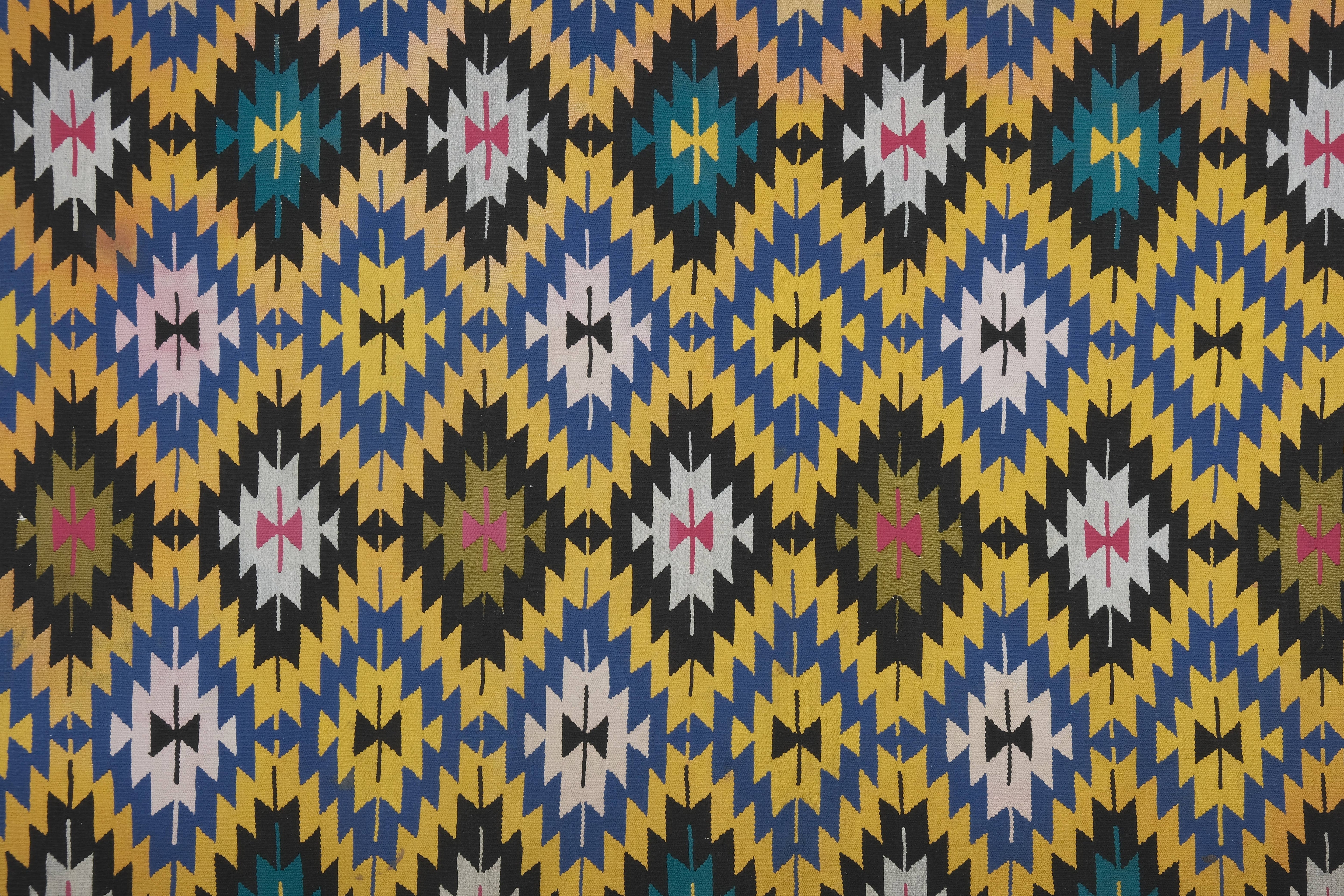 Vintage Turkish Kilim Rug 6'6'' x 9'3''