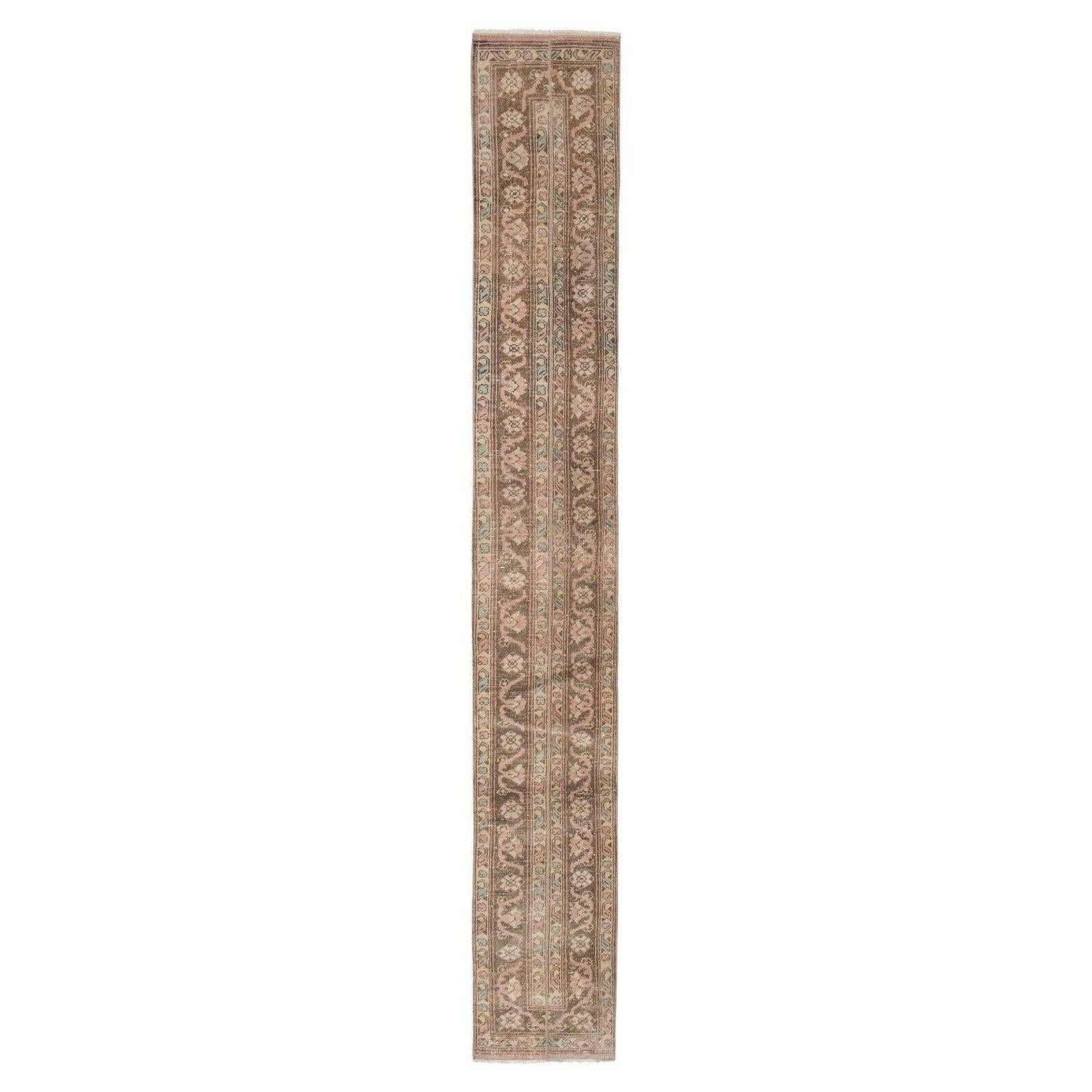 Vintage Turkish Runner Rug 1'7'' x 11'3''
