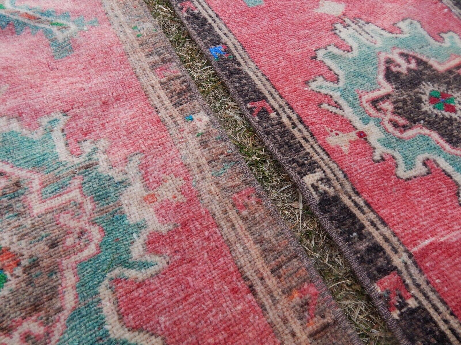 Vintage Turkish Yastik Rugs Set of 2 | 17'' x 44''