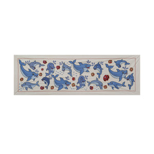 Fish Suzani Wall Hanging & Tablecloth | 18'' x 55''